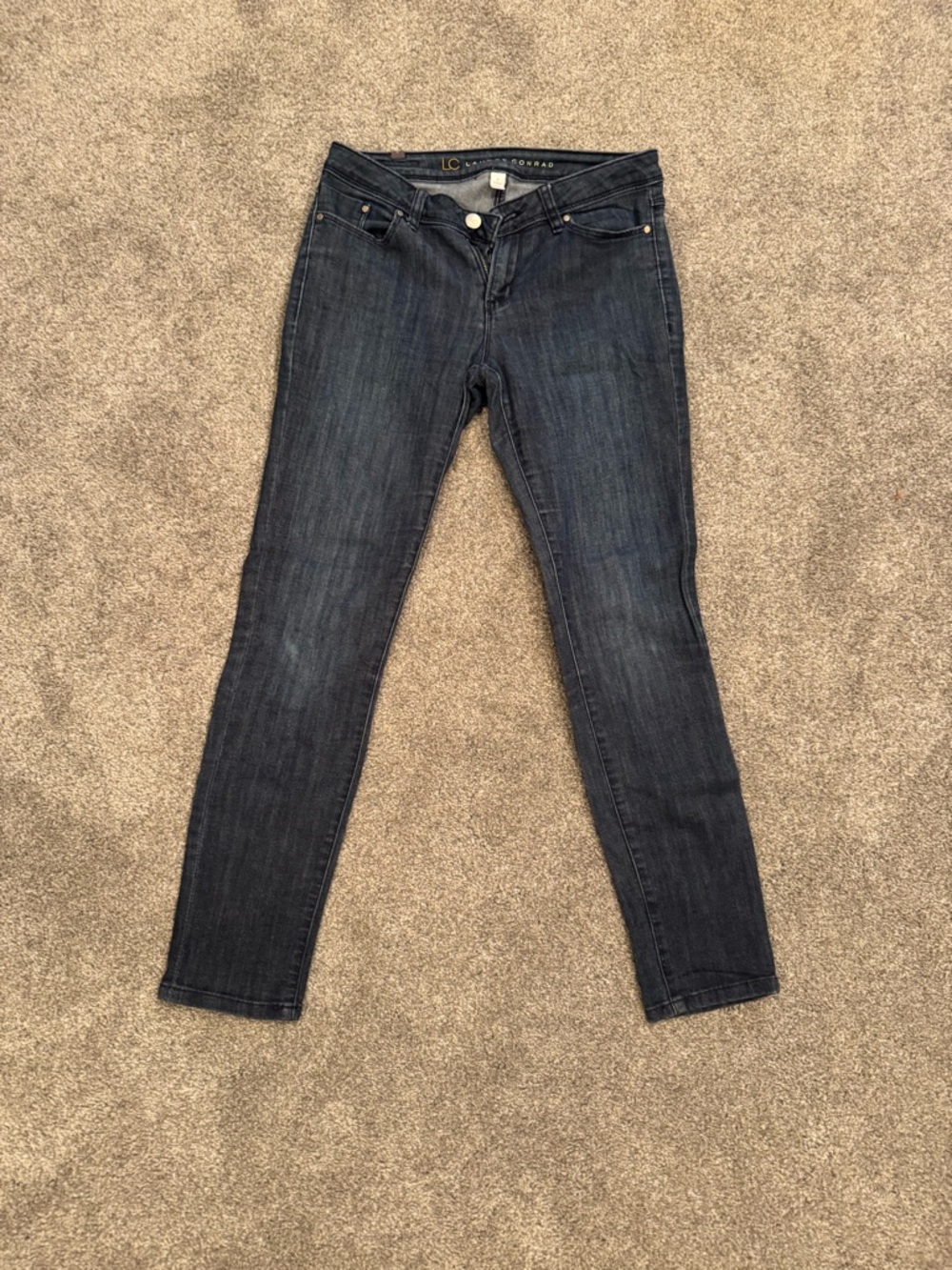 LC Lauren Conrad Dark Blue Skinny Jeans